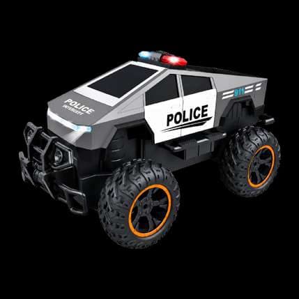 Cybertruck policía a control remoto