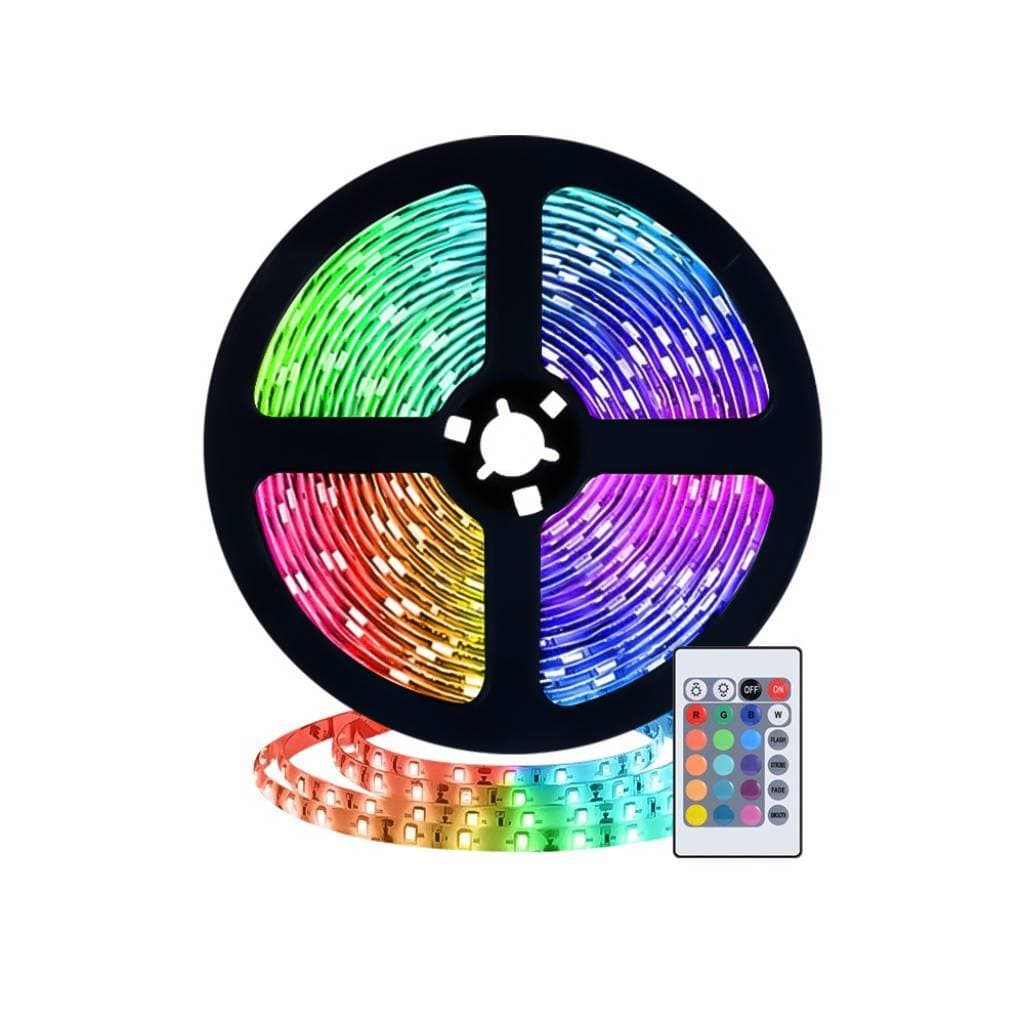 Tira de LED RGB 5050 PC TV USB con control remoto