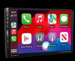 Radio de auto Single Din con pantalla táctil 9”