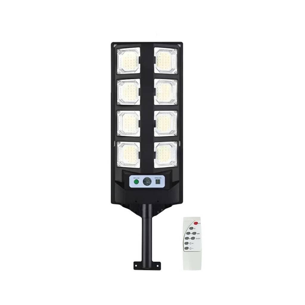 Foco LED exterior con panel solar 80W