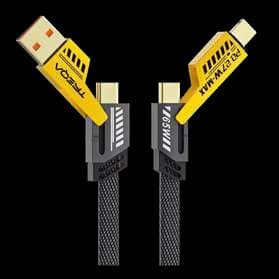 Cable reforzado de carga rápida USB 4 en 1