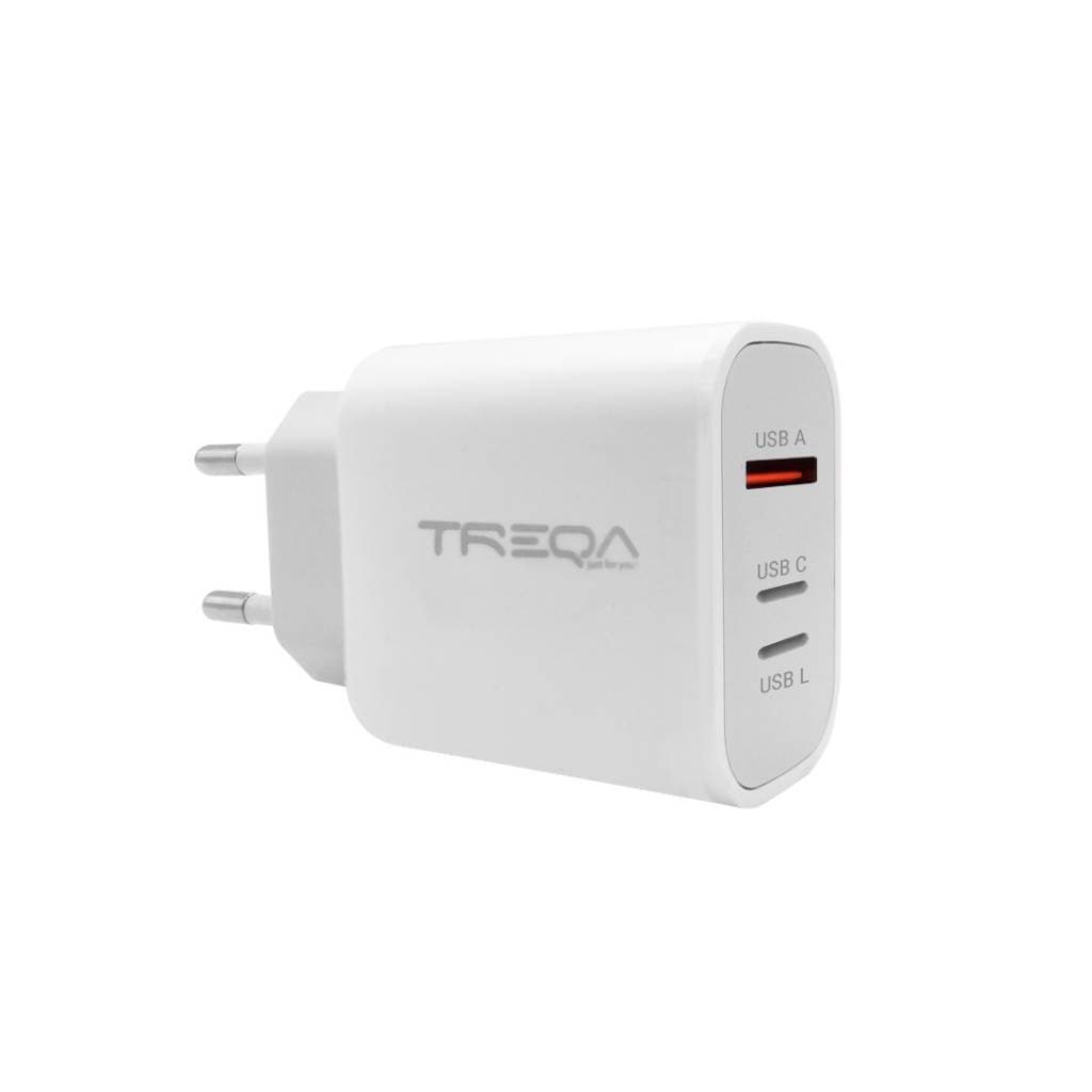 Cargador USB y Tipo C Lightning carga rápida