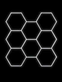 Módulo LED hexagonal 8 paneles