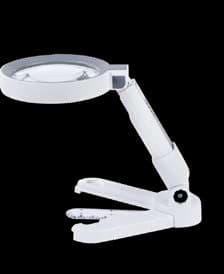 Lámpara LED de mesa con lupa ·