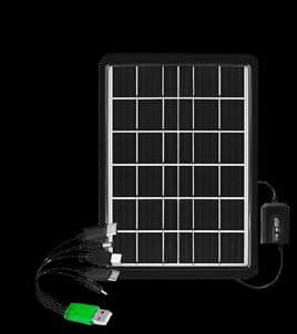 Panel solar con adaptador USB