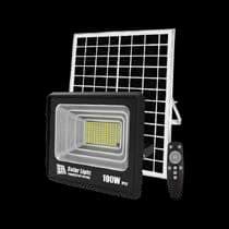 Foco LED exterior con panel solar 100W