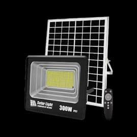 Foco LED exterior con panel solar 300W