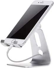 Soporte de escritorio ajustable para celular y tablet ·