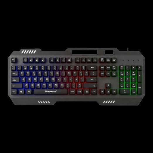 Teclado USB LED RGB con cable