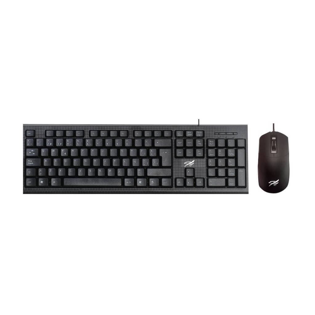 Combo teclado y mouse con cable