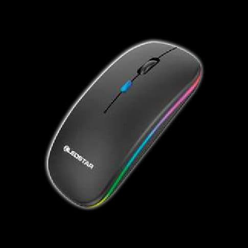 Mouse LED RGB inalámbrico y Bluetooth