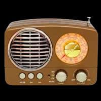 Radio portátil retro recargable