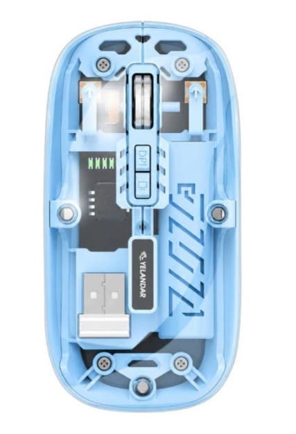 Mouse inalámbrico Bluetooth transparente
