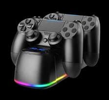 Soporte cargador de joystick para P4 con RGB