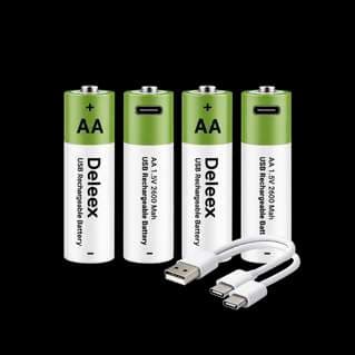 Set de 4 Pilas AA recargables