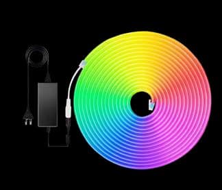 Tira de neón flexible RGB con control remoto