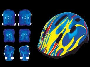 Casco infantil con accesorios